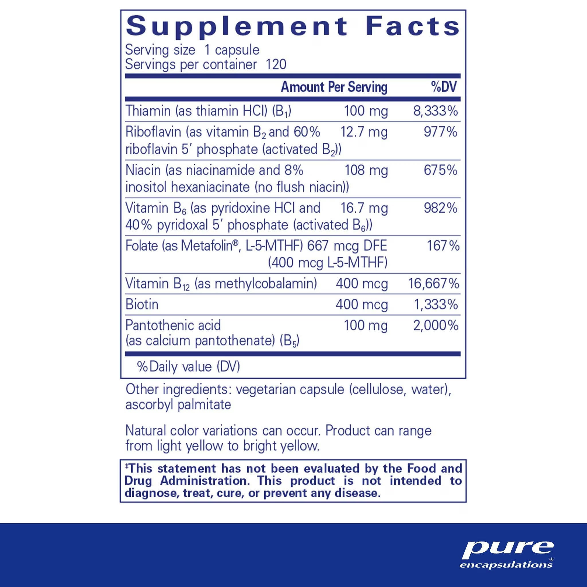 Pure Encapsulations - B-Complex Plus