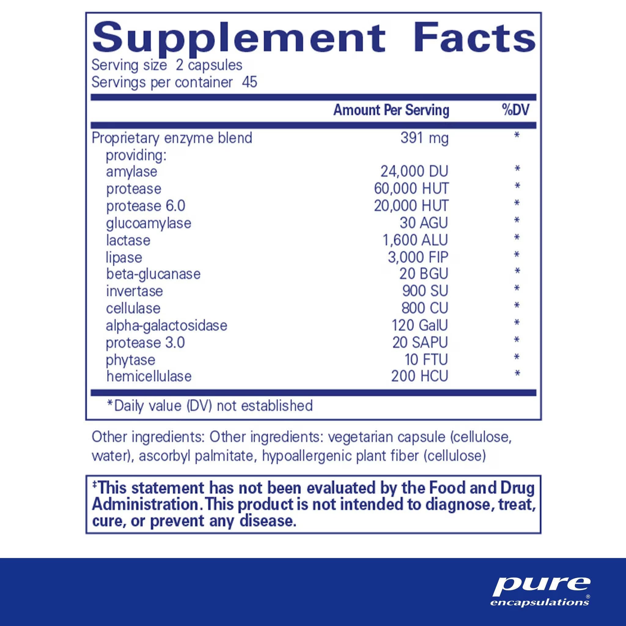 Pure Encapsulations - Digestive Enzymes Ultra