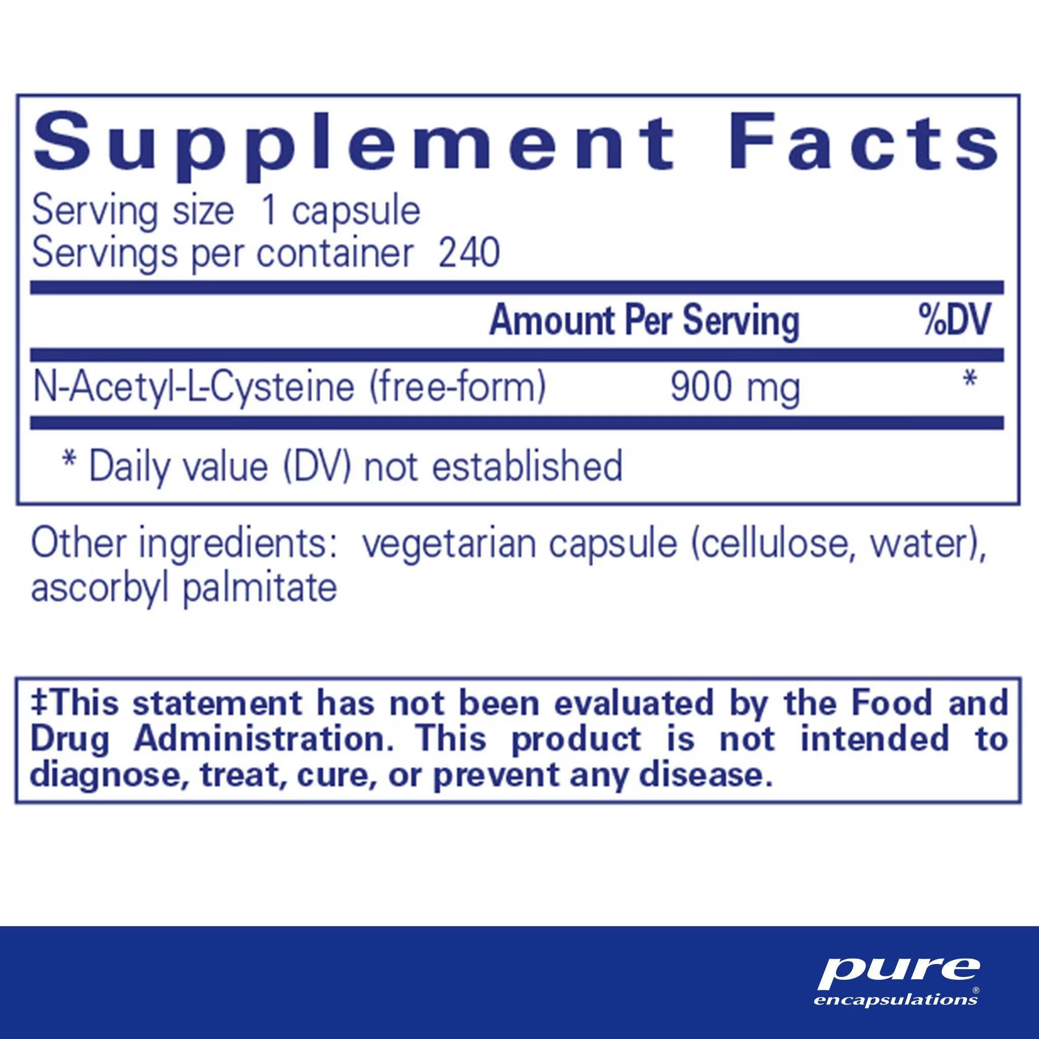 Pure Encapsulations - NAC 900 MG